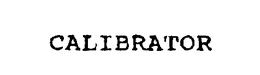 CALIBRATOR trademark