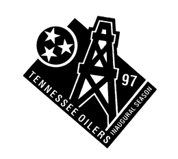 TENNESSEE OILERS INAUGURAL SEASON 97 trademark