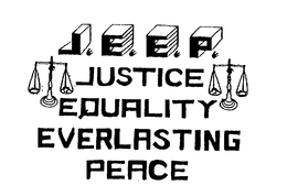 J.E.E.P. JUSTICE EQUALITY EVERLASTING PEACE trademark