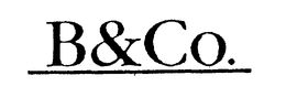 B&CO. trademark