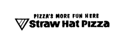 PIZZA'S MORE FUN HERE STRAW HAT PIZZA trademark