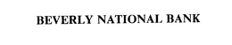 BEVERLY NATIONAL BANK trademark