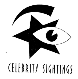 CELEBRITY SIGHTINGS trademark