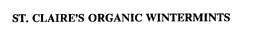 ST. CLAIRE'S ORGANIC WINTERMINTS trademark