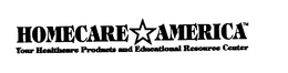 HOMECARE AMERICA YOUR HEALTHCARE PRODUCTS AND EDUCATIONAL RESOURCE CENTER trademark