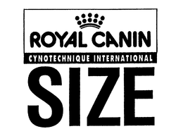 ROYAL CANIN CYNOTECHNIQUE INTERNATIONALSIZE trademark
