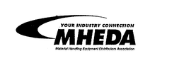YOUR INDUSTRY CONNECTION MHEDA MATERIALHANDLING EQUIPMENT DISTRIBUTORS ASSOCIATION trademark