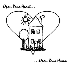 OPEN YOUR HEART......OPEN YOUR HOME trademark