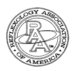 RAA REFLEXOLOGY ASSOCIATION OF AMERICA trademark