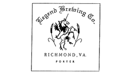 LEGEND BREWING CO. RICHMOND, VA. PORTER trademark