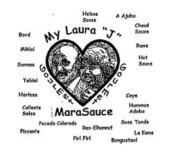 MY LAURA "J" GOURMET MARASAUCE trademark
