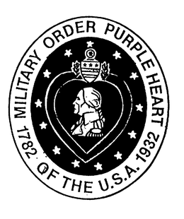 MILITARY ORDER PURPLE HEART OF THE U.S.A. 1782 1932 trademark