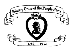 MILITARY ORDER OF THE PURPLE HEART 1782 1932 trademark