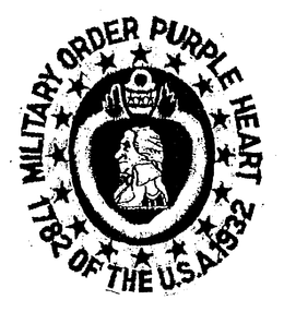 MILITARY ORDER PURPLE HEART OF THE U.S.A. 1782 1932 trademark