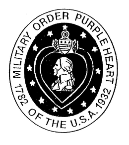 MILITARY ORDER PURPLE HEART OF THE U.S.A. 1782 1932 trademark