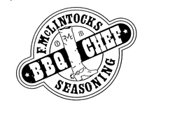 F.MCLINTOCKS SEASONING BBQ CHEF trademark
