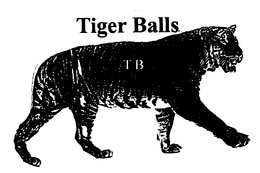 TIGER BALLS T B trademark