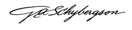 G A SCHYBERGSON trademark