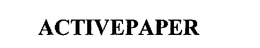 ACTIVEPAPER trademark