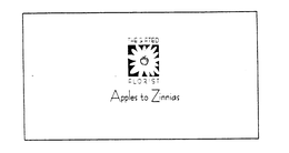 THE GIFTED FLORIST APPLES TO ZINNIAS trademark