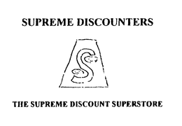 SUPREME DISCOUNTERS THE SUPREME DISCOUNT SUPERSTORE trademark
