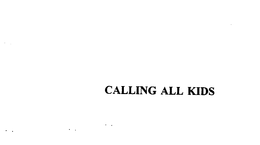CALLING ALL KIDS trademark