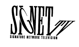 SIGNET TV SIGNATURE NETWORK TELEVISION trademark