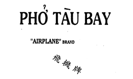 PHO TAU BAY AIRPLANE BRAND trademark