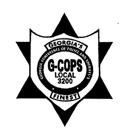 G-COPS LOCAL 3200 GEORGIA'S FINEST GEORGIA CONFERENCE OF POLICE AND SHERIFFS'S trademark