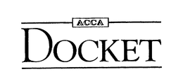 ACCA DOCKET trademark