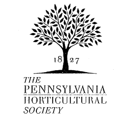 THE PENNSYLVANIA HORTICULTURAL SOCIETY 1827 trademark