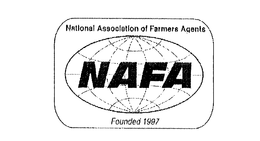 NAFA NATIONAL ASSOCIATION OF FARMERS AGENTS FOUNDED 1997 trademark