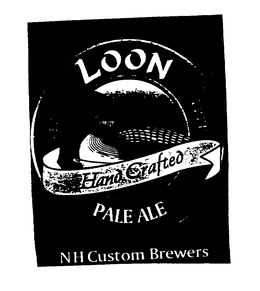 NH CUSTOM BREWERS LOON PALE ALE HAND CRAFTED LIVE FREE trademark
