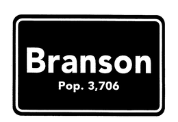 BRANSON POP. 3,706 trademark