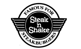 STEAK 'N SHAKE FAMOUS FOR STEAKBURGERS trademark