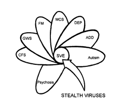 STEALTH VIRUSES MCS DEP ADD AUTISM SVE PSYCHOSIS CFS GWS FM trademark