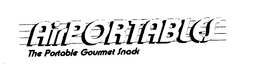 AIRPORTABLES THE PORTABLE GOURMET SNACK trademark