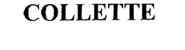 COLLETTE trademark