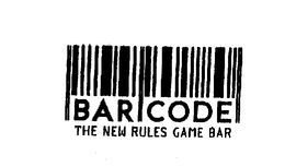 BAR CODE THE NEW RULES GAME BAR trademark