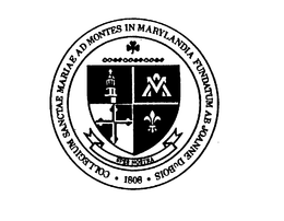 COLLEGIUM SANCTAE MARIAE AD MONTES IN MARYLANDIA FUNDATUM AB JOANNE DUBOIS 1808 SPES NOSTRA trademark