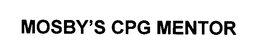 MOSBY'S CPG MENTOR trademark