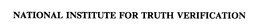 NATIONAL INSTITUTE FOR TRUTH VERIFICATION trademark