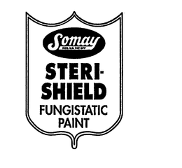 SOMAY REG. U.S. PAT OFF STERI-SHIELD FUNGISTATIC PAINT trademark