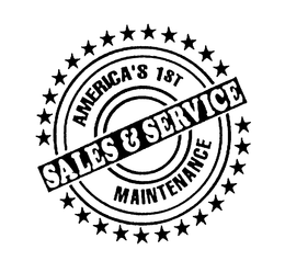 AMERICA'S 1ST SALES & SERVICE MAINTENANCE trademark