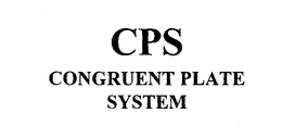 CPS CONGRUENT PLATE SYSTEM trademark