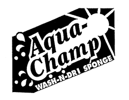 AQUA-CHAMP WASH-N-DRI SPONGE trademark