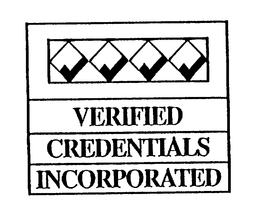 VERIFIED CREDENTIALS INCORPORATED trademark