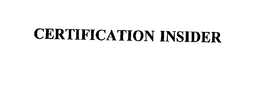 CERTIFICATION INSIDER trademark
