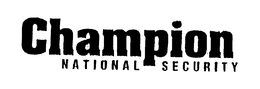 CHAMPION NATIONAL SECURITY trademark
