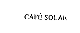 CAFE SOLAR trademark